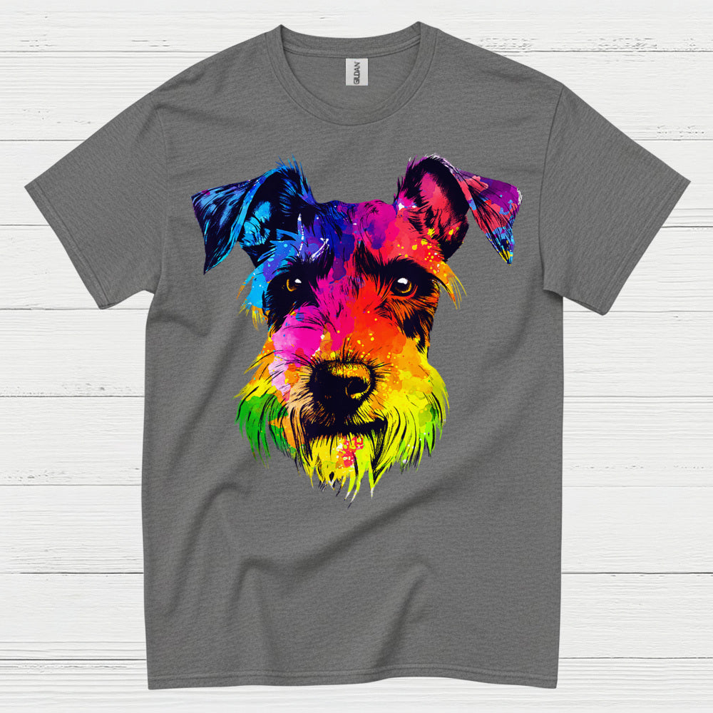 Colorful Schnauzer Pop Art Dog Lover T Shirt