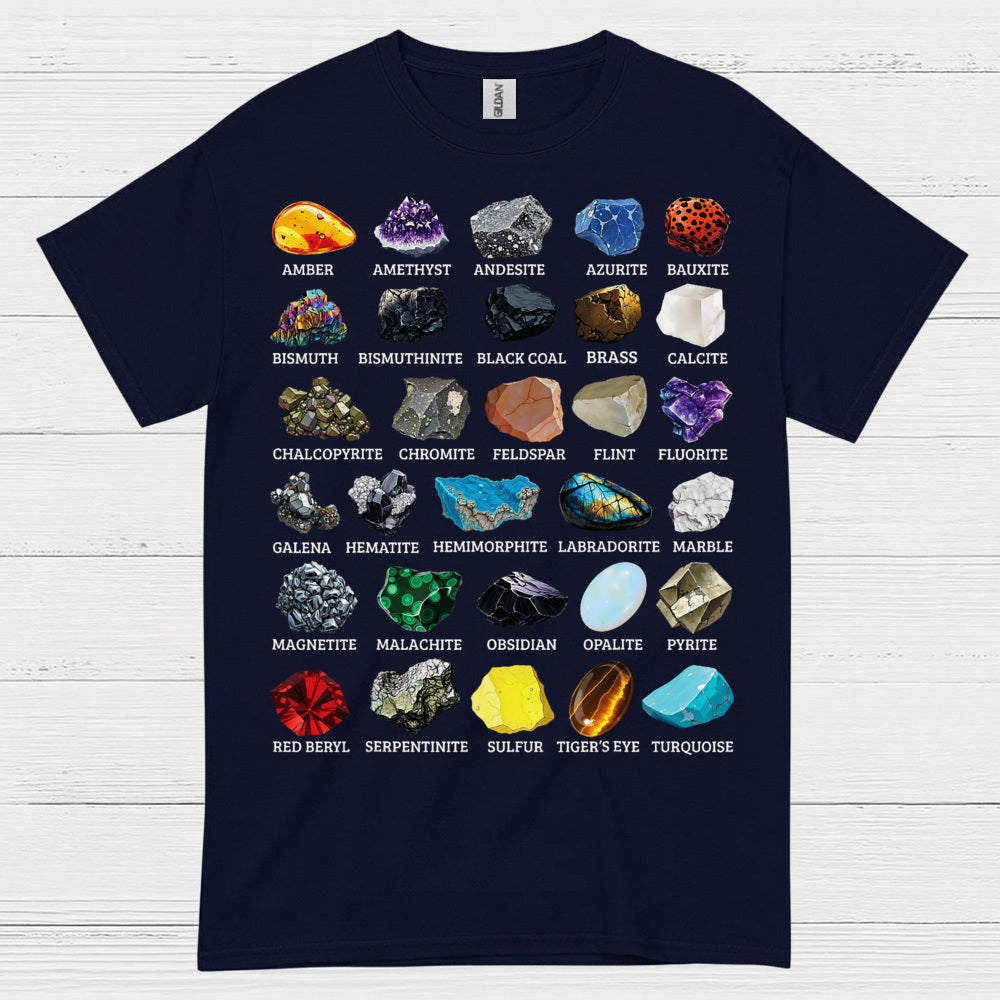 Mineral Chart Geology T Shirt