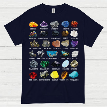 Mineral Chart Geology T Shirt