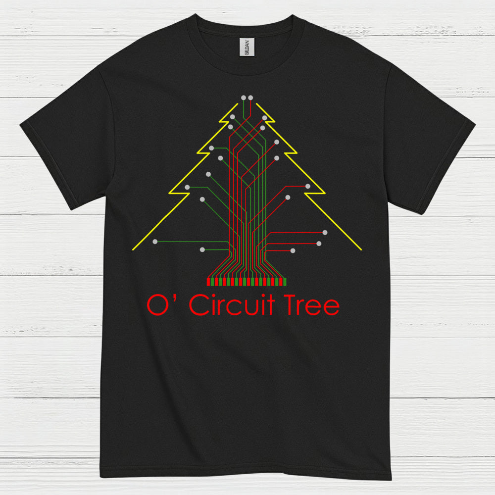 Circuit Tree Christmas T Shirt
