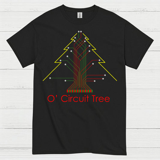 Circuit Tree Christmas T Shirt