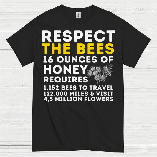 Respect The Bees Honey Lover T Shirt