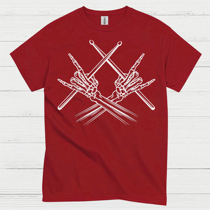 Skeleton Drummer T Shirt