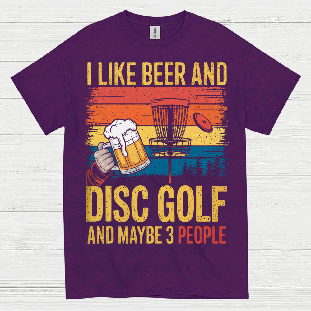 I Like Beer And Disc Golf T Shirt