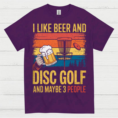 I Like Beer And Disc Golf T Shirt