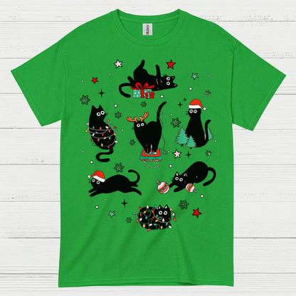 Christmas Cats Holiday T Shirt