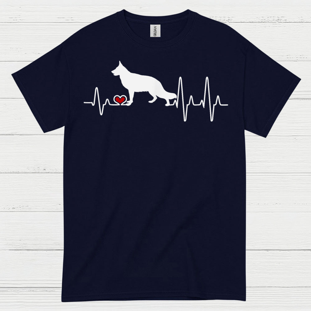 German Shepherd Heartbeat T Shirt