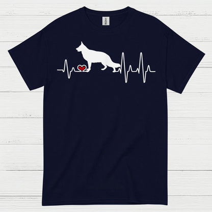 German Shepherd Heartbeat T Shirt