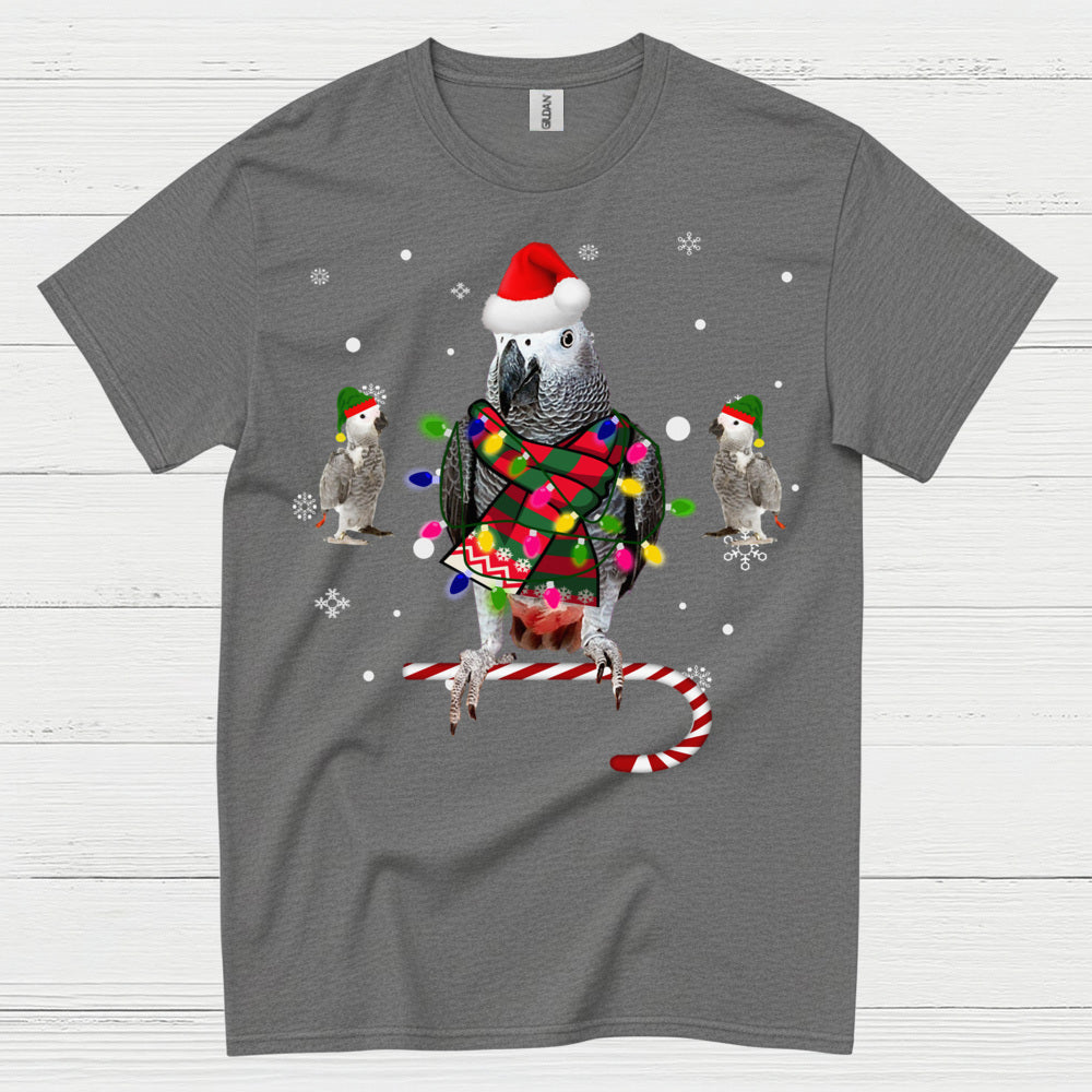 Christmas Parrot Funny Holiday T Shirt