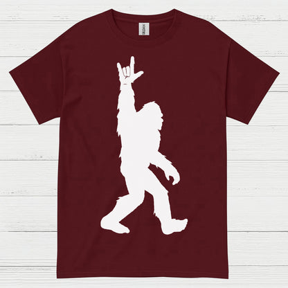 Rock Hand Bigfoot Silhouette T Shirt