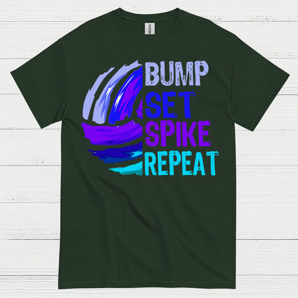 Bump Set Spike Repeat Volleyball T Shirt