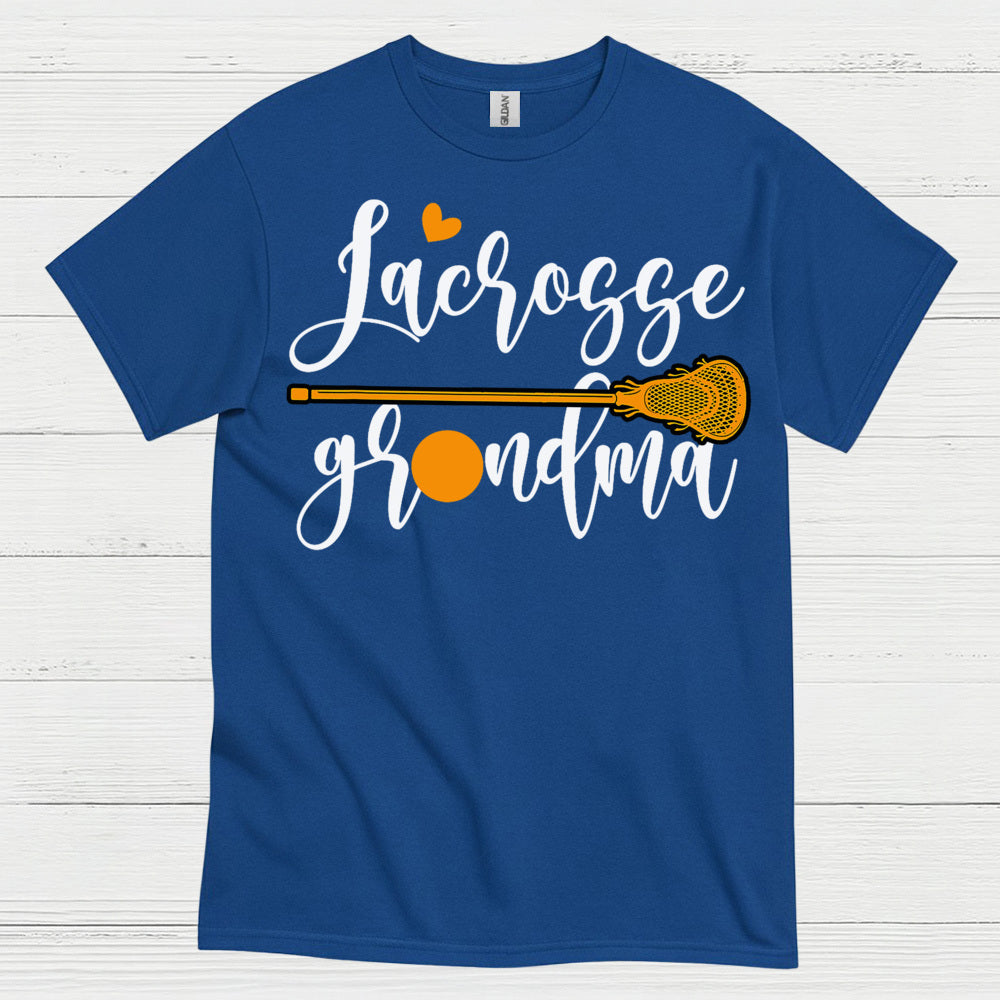 Lacrosse Grandma Heart Stick T Shirt