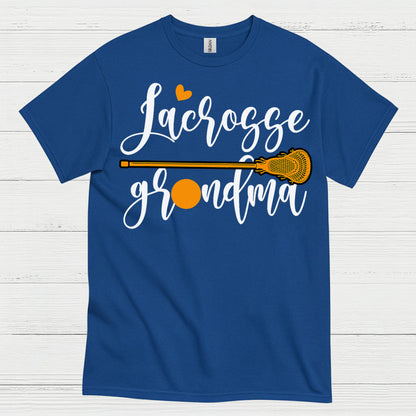 Lacrosse Grandma Heart Stick T Shirt