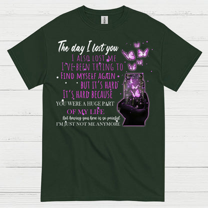 The Day I Lost You Memorial Butterfly T Shirt