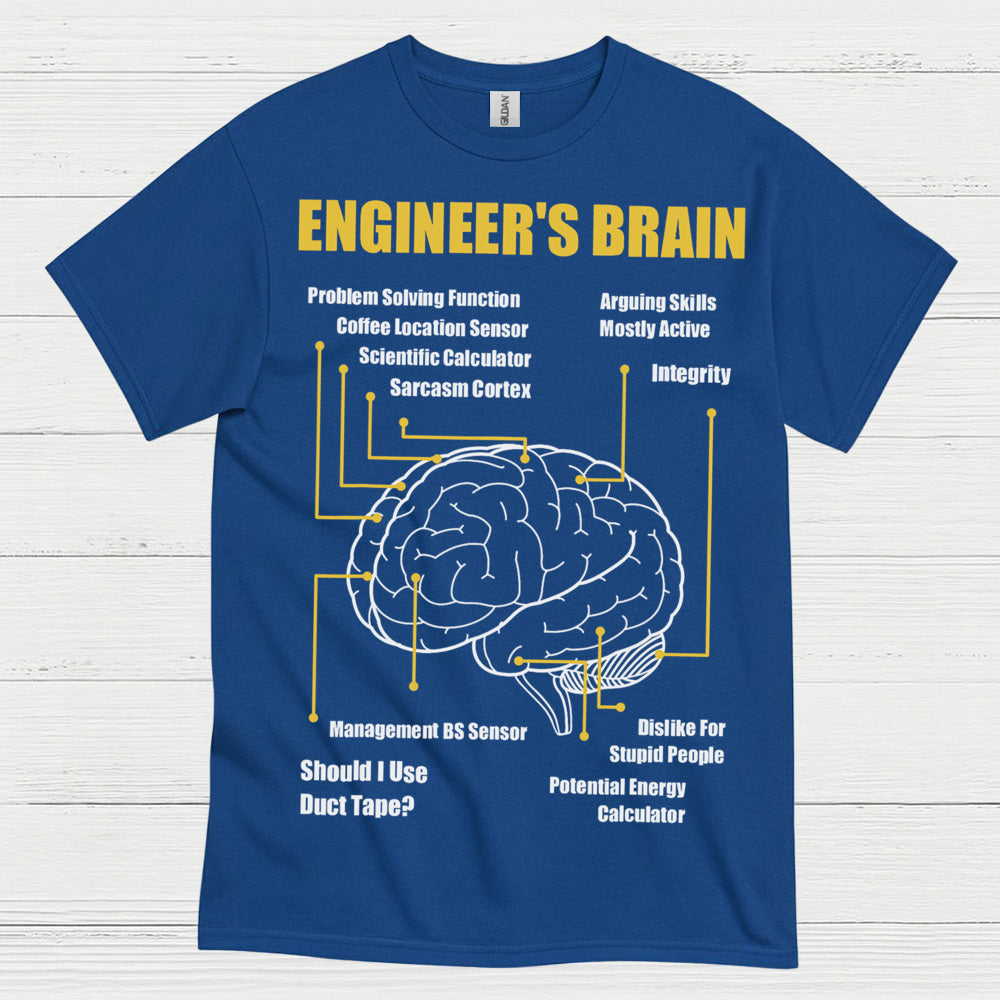Engineer's Brain Diagram T Shirt