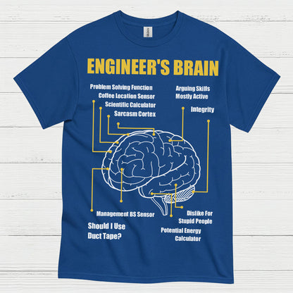 Engineer's Brain Diagram T Shirt
