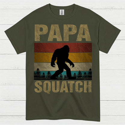 Papa Squatch Bigfoot T Shirt