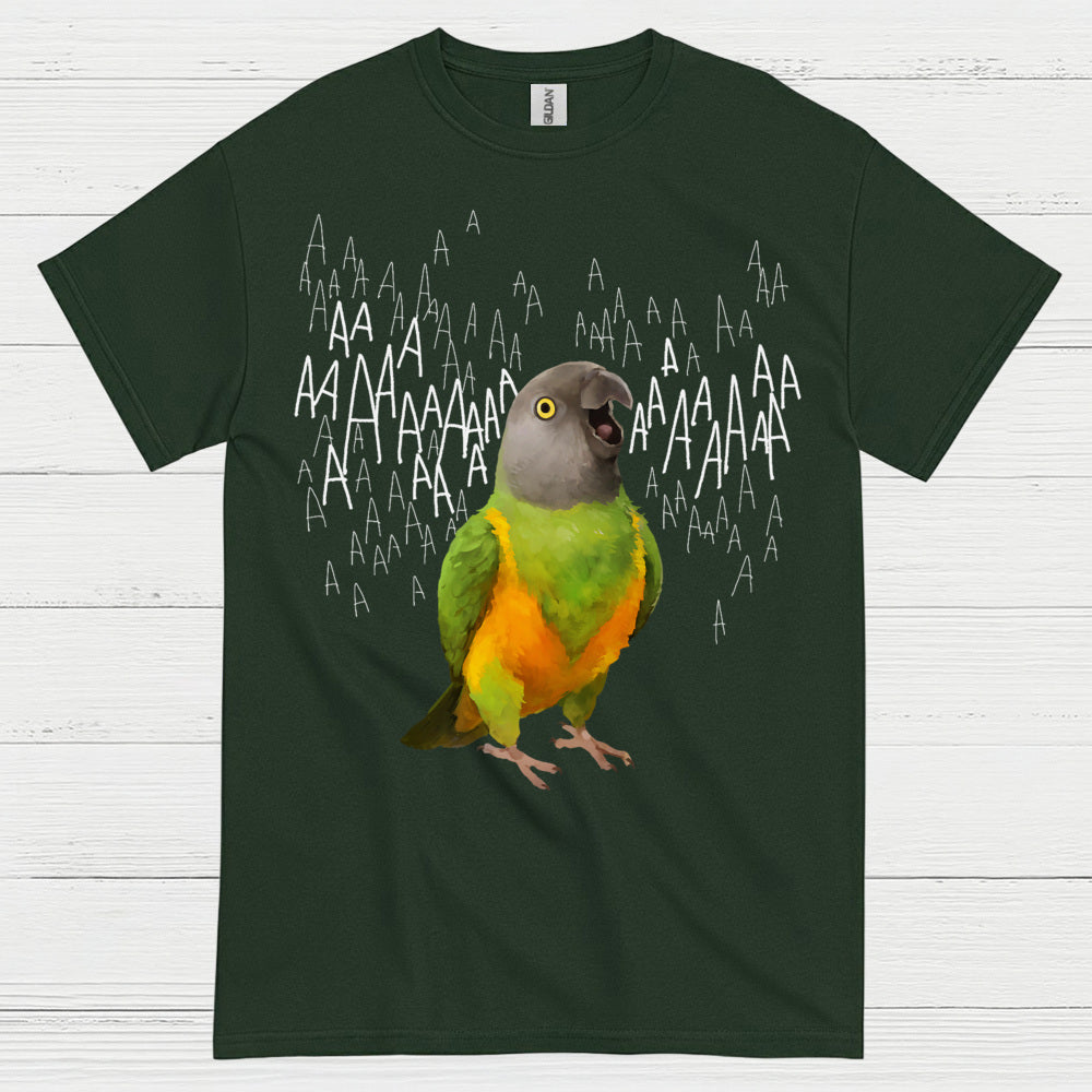 Screaming Parrot Funny T Shirt