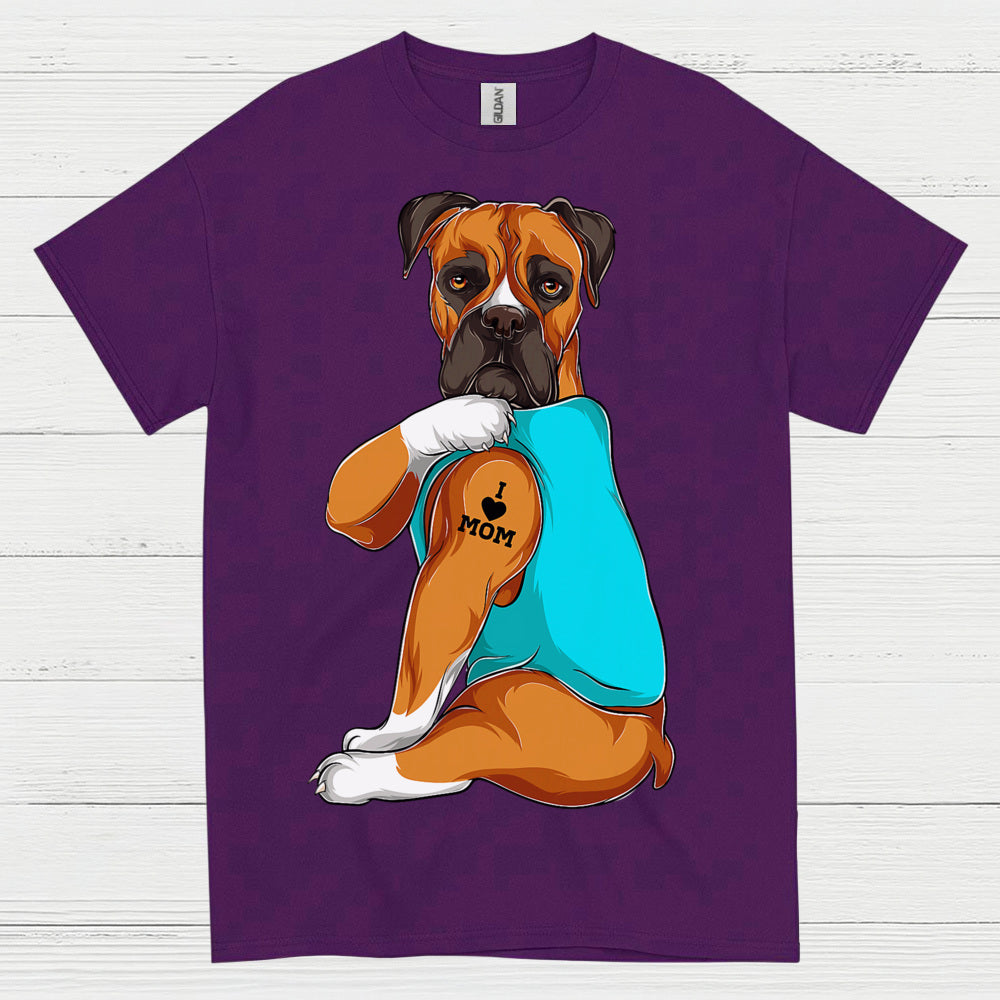 Boxer Mom Tattoo Paw T Shirt