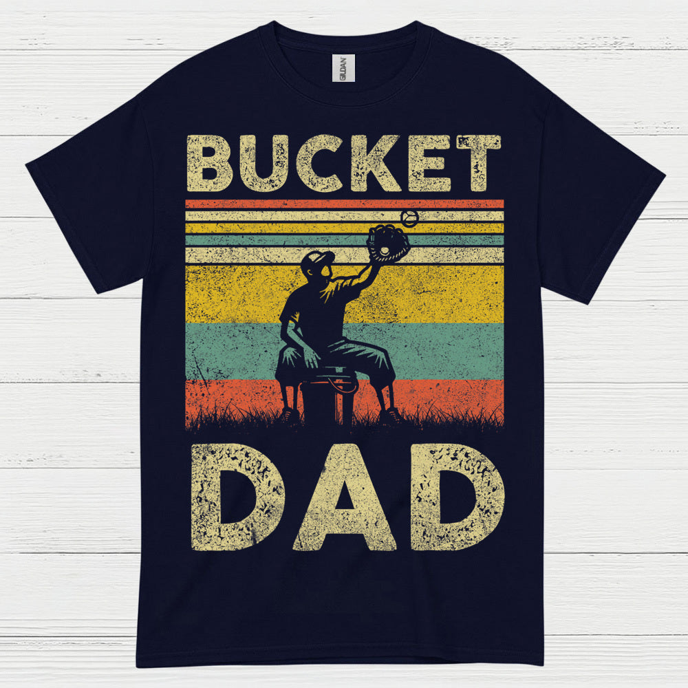 Bucket Dad Softball Catch T Shirt