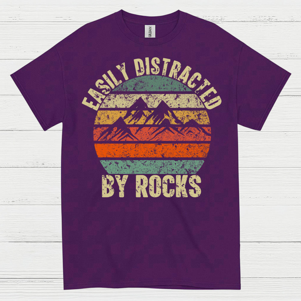 Easily Distracted By Rocks Geology T Shirt