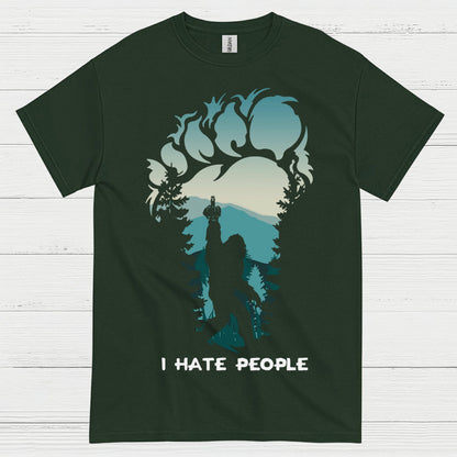 I Hate People Bigfoot T Shirt