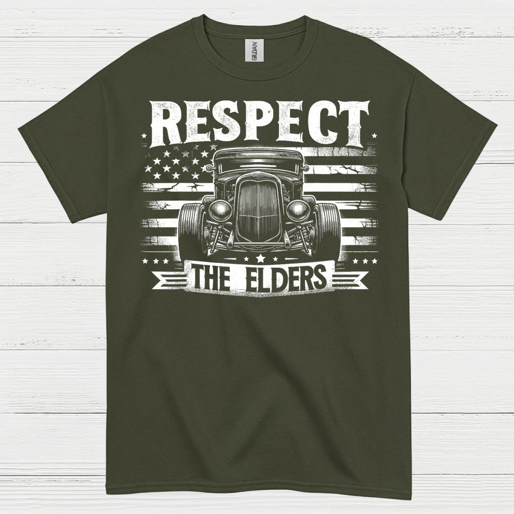 Respect The Elders Hot Rod T Shirt