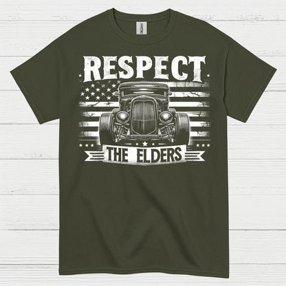 Respect The Elders Hot Rod T Shirt