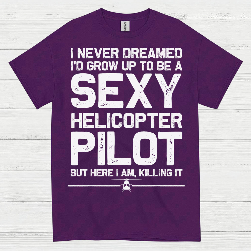 Sexy Helicopter Pilot Aviation Humor T Shirt