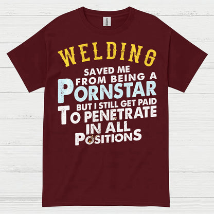 Funny Welding Positions T Shirt