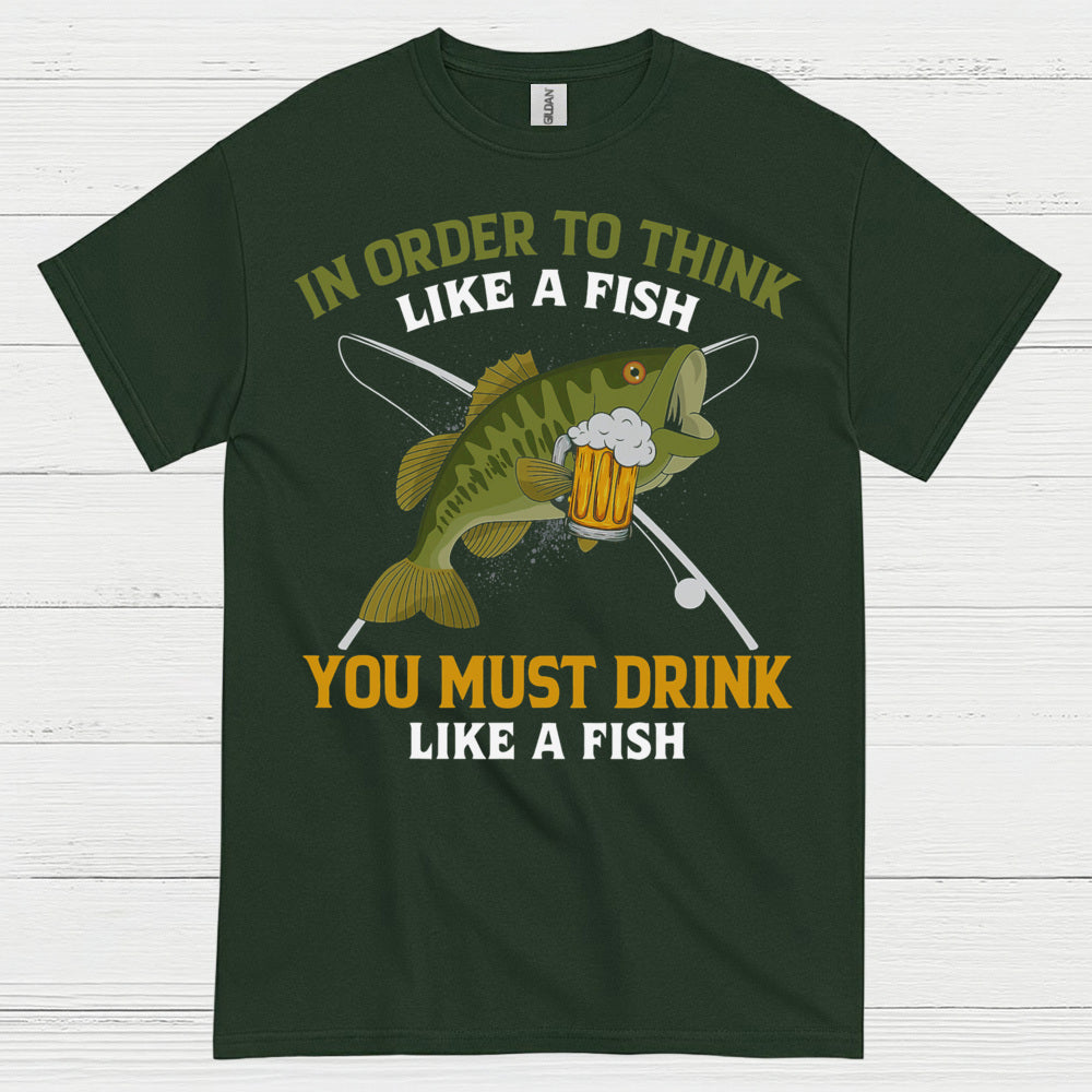 Drink Like A Fish Fishing T Shirt