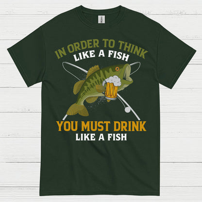 Drink Like A Fish Fishing T Shirt