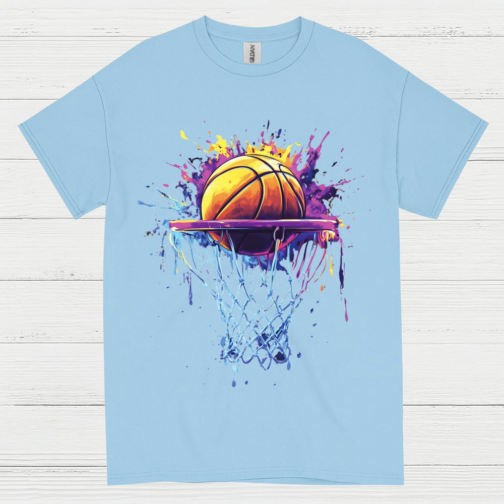 Color Splash Basketball Hoop T Shirt