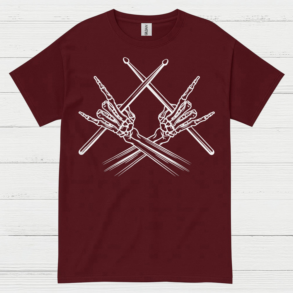 Skeleton Drummer T Shirt