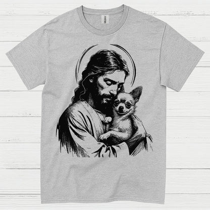 Jesus Loves Dogs Christian Faith T Shirt