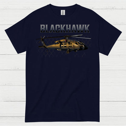 Blackhawk Military Helicopter Aviation T Shirt