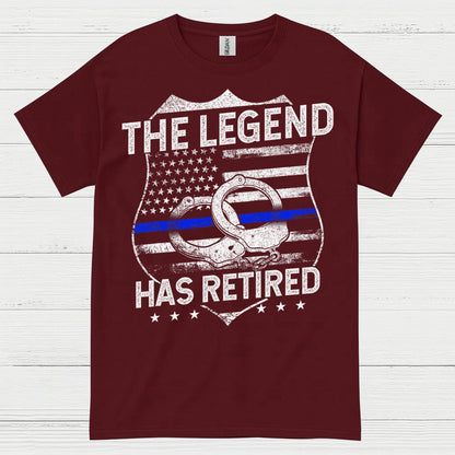 The Legend Has Retired Police T Shirt