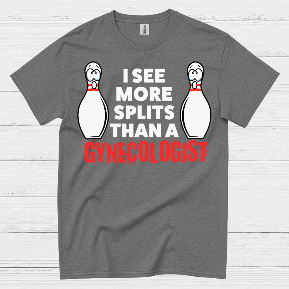 Bowling Splits Humor Funny T Shirt