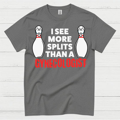 Bowling Splits Humor Funny T Shirt