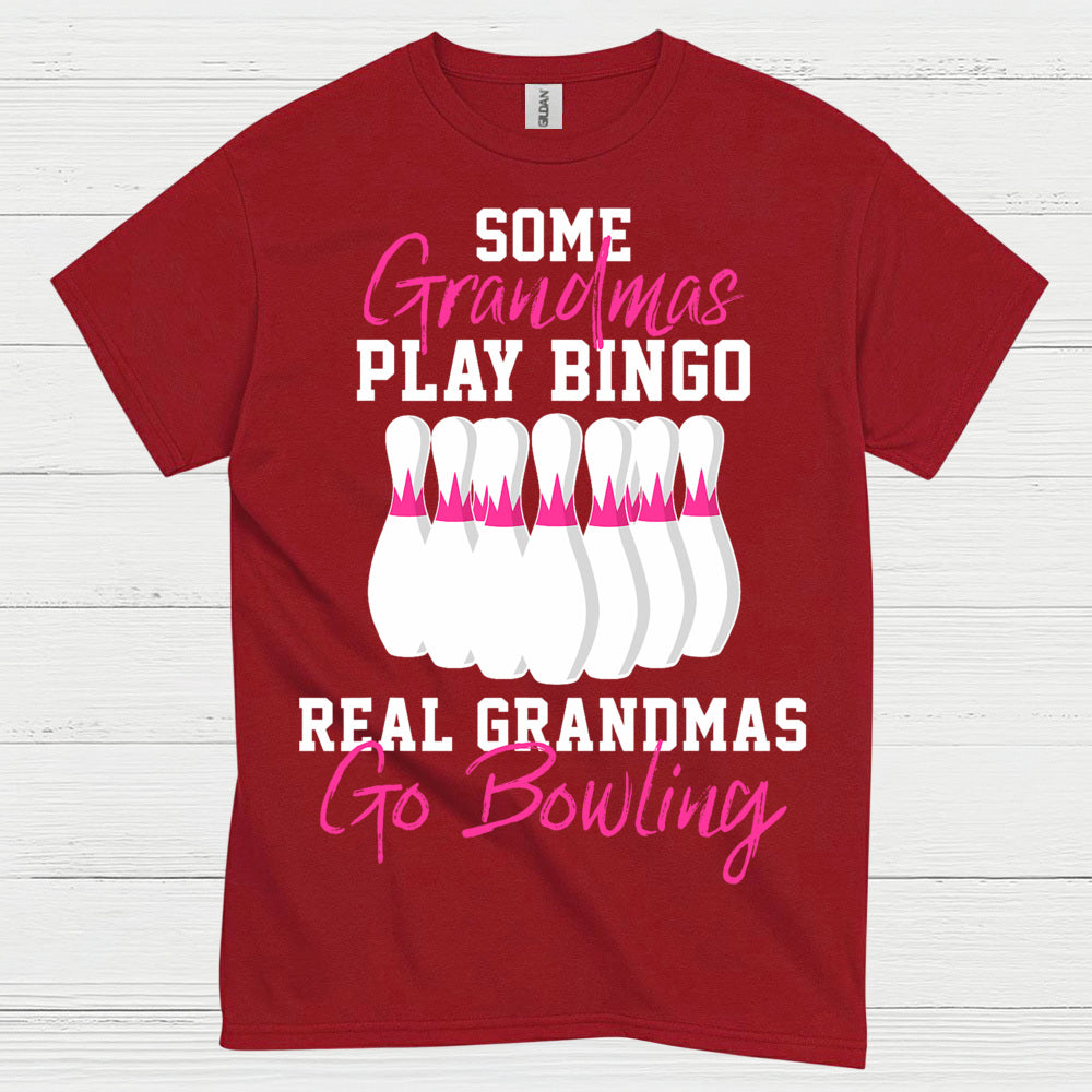 Real Grandmas Go Bowling Funny T Shirt