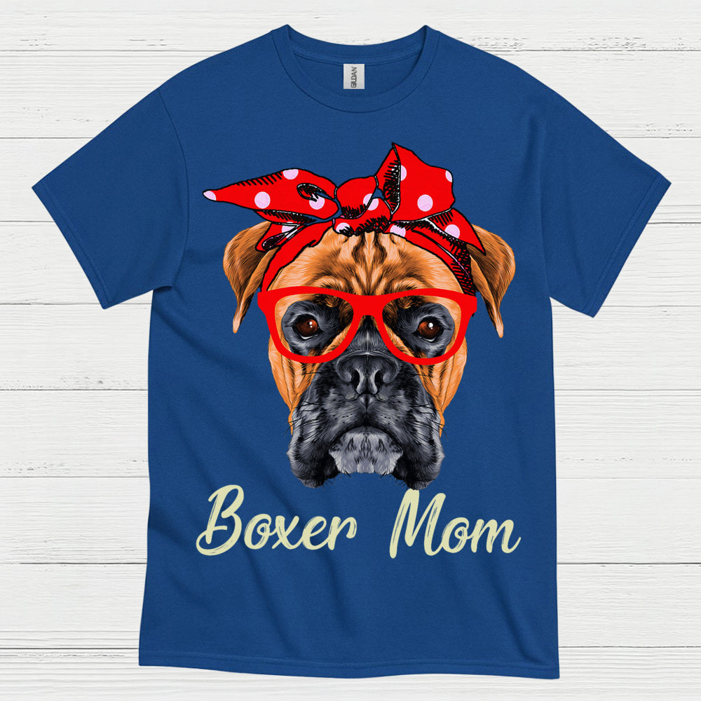 Boxer Mom Cute Dog T Shirt