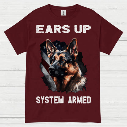 Alert Shepherd Guard Dog T Shirt