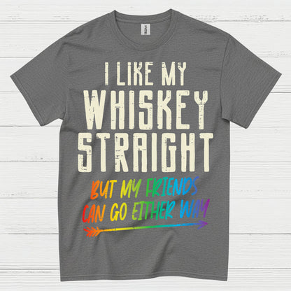 I Like My Whiskey Straight T Shirt
