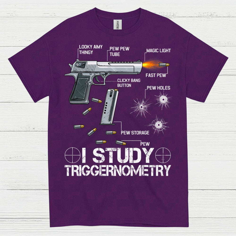 I Study Triggernometry Pew Anatomy Humor T Shirt