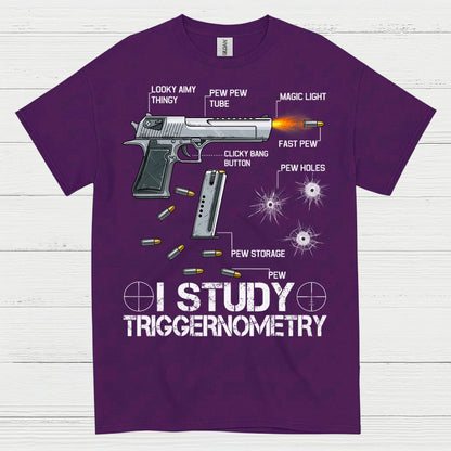 I Study Triggernometry Pew Anatomy Humor T Shirt