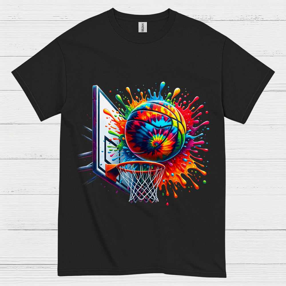 Color Splash Basketball Art T Shirt
