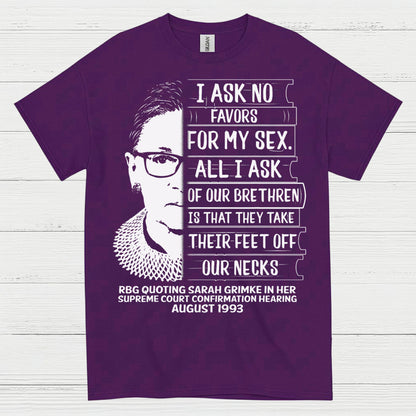 I Ask No Favors For My Sex Quote T Shirt