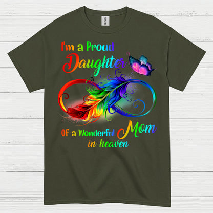 Proud Daughter Of Mom In Heaven T Shirt