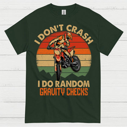 Funny Gravity Checks Dirt Bike Rider T Shirt