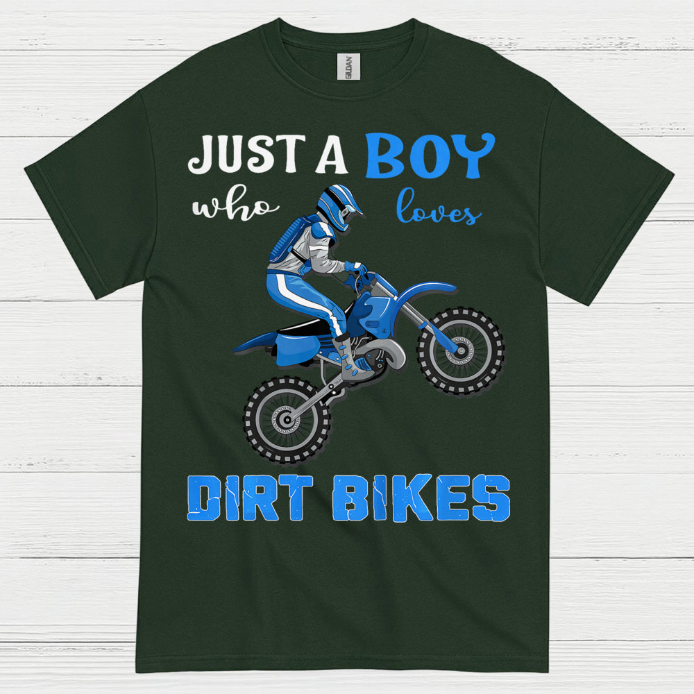 Just A Boy Who Loves Dirt Bikes T Shirt